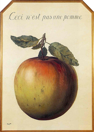 ceci n est pas une pomme Rene Magritte